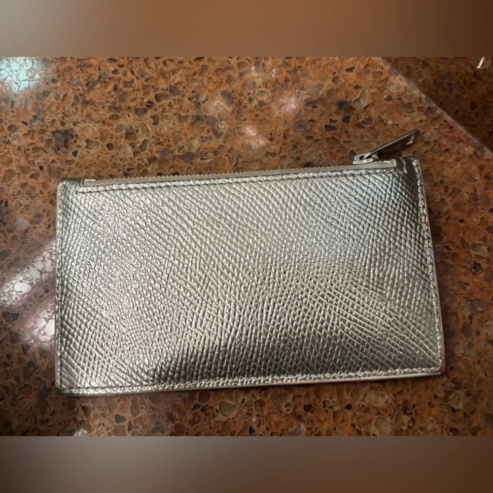 Celine Compact Zipped Cardholder Wallet Silver - Picture 4 of 13